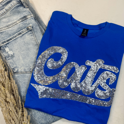 Custom School Spirit Wear Real Sequins Sweatshirt T-Shirts, Hoodie | PodTeesHub.com