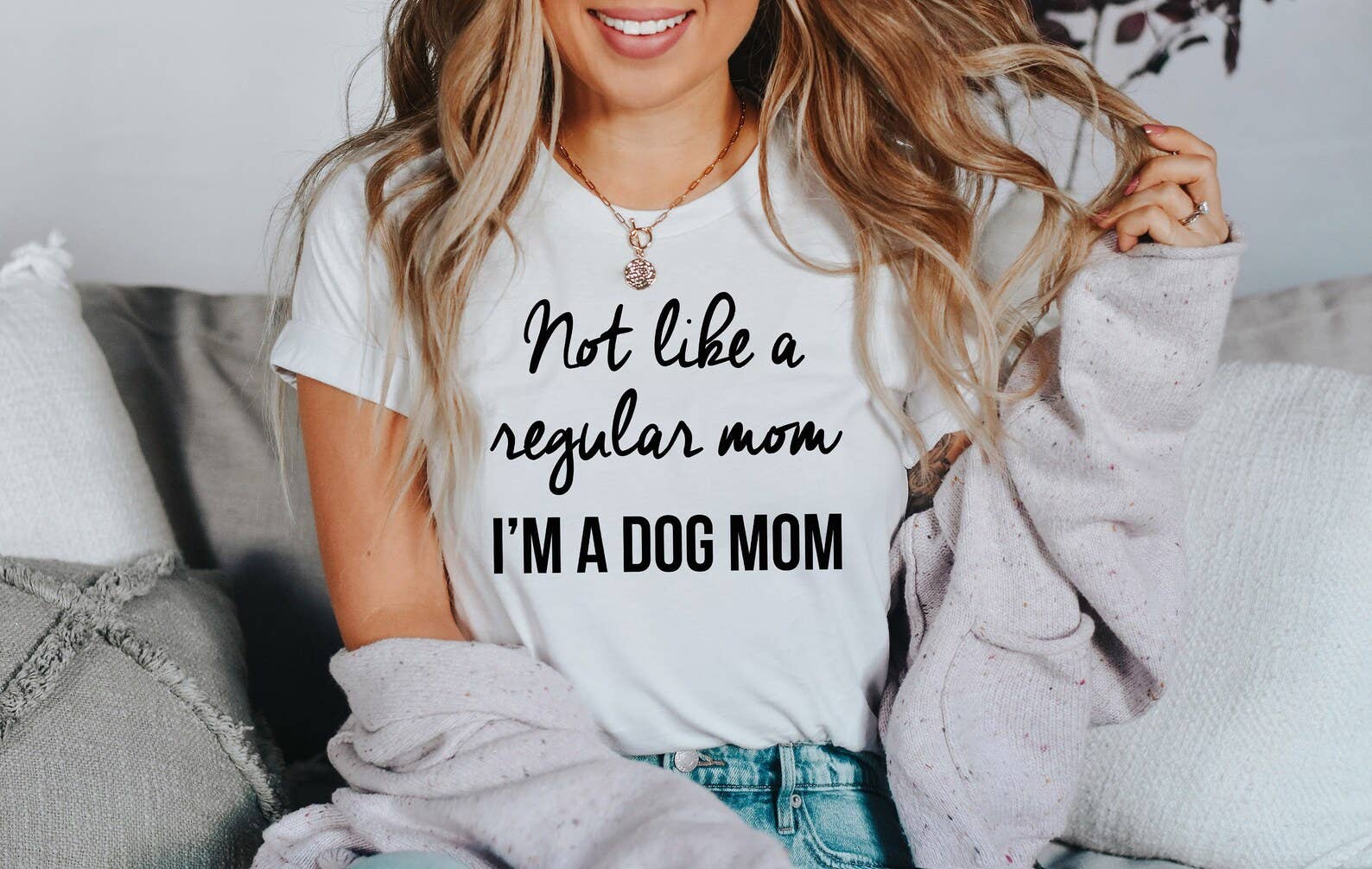 I'm Not A Regular Mom I'm A Dog Mom T-Shirt Hoodie, Sweatshirt | PodTeesHub.com