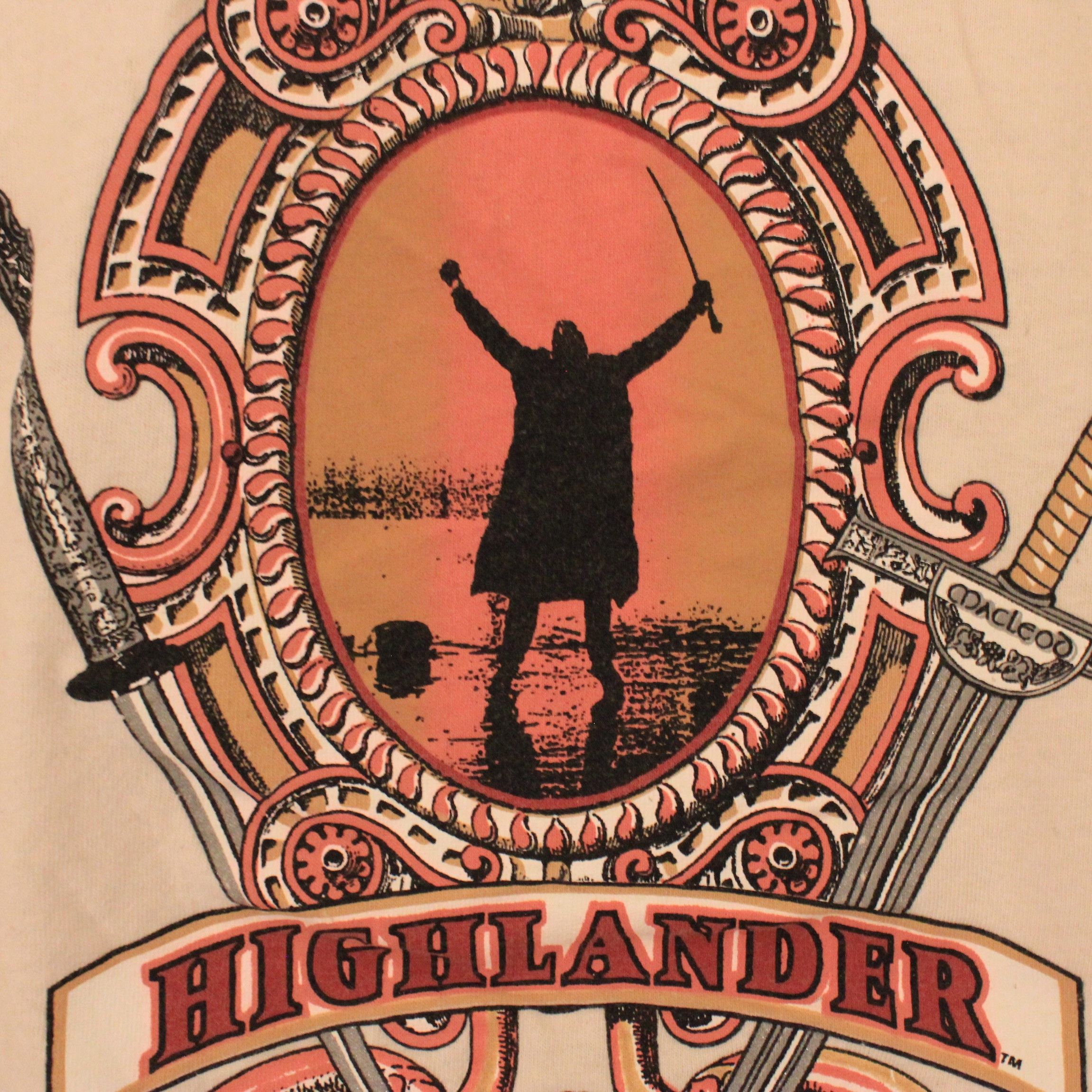 Vintage 1997 Highlander Film Promo T Shirt Hoodie, Sweatshirt | PodTeesHub.com