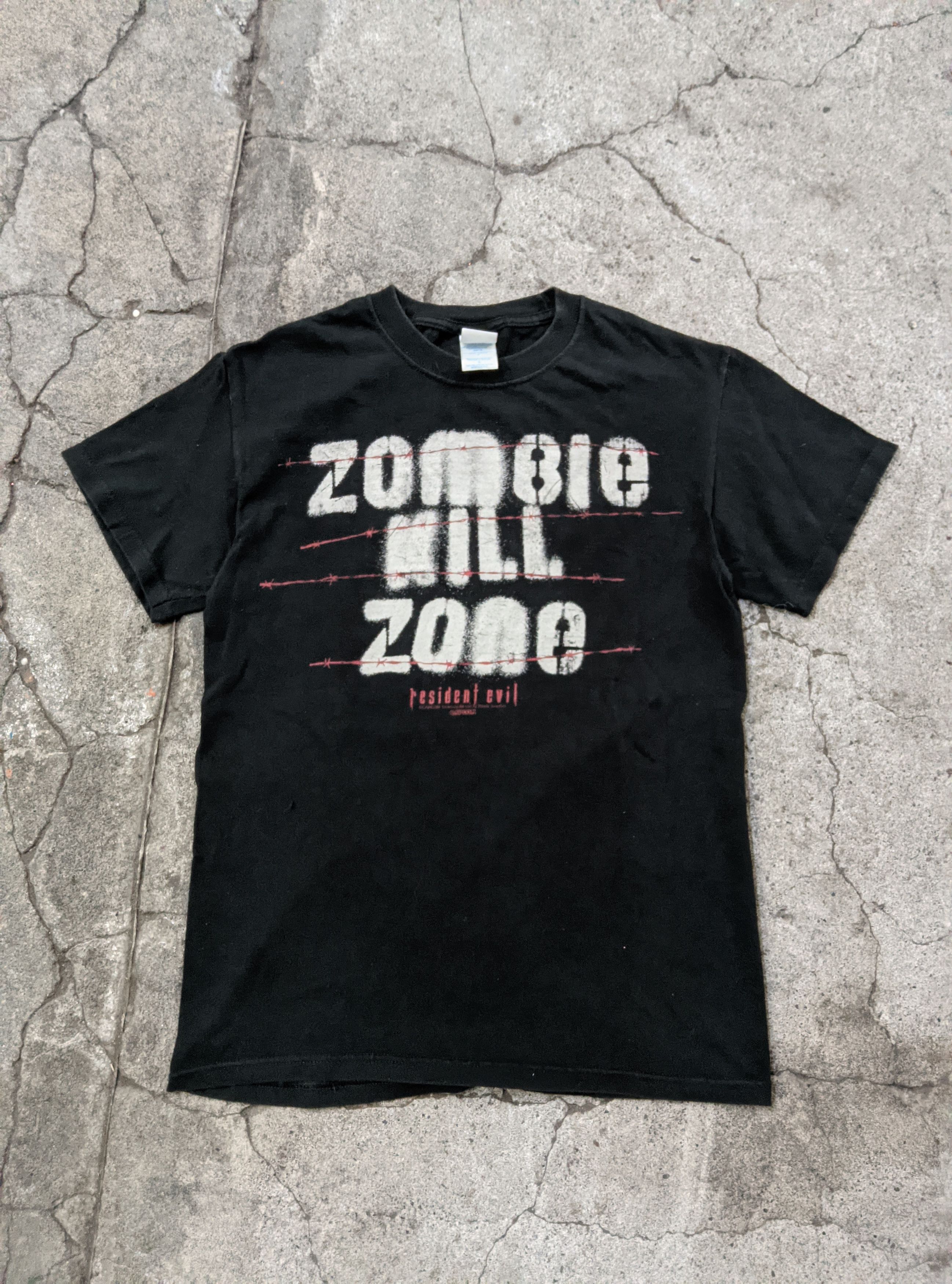 Vintage 2000s Resident Evil Zombie Kill Zone Game T Shirt Hoodie, Sweatshirt | PodTeesHub.com