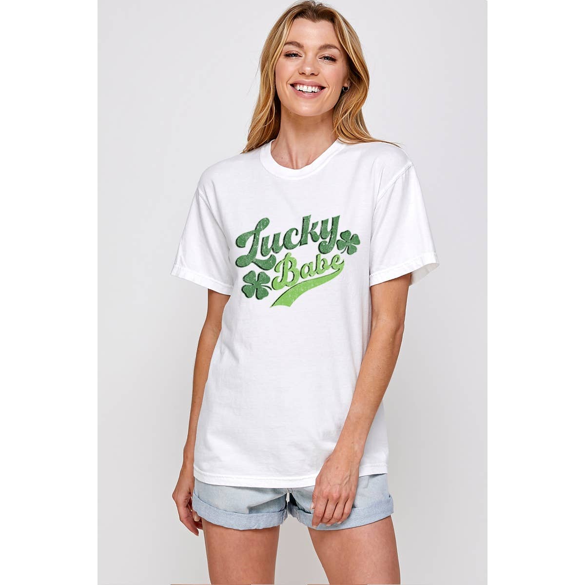 Lucky Babe Graphic Tee Hoodie, Sweatshirt | PodTeesHub.com