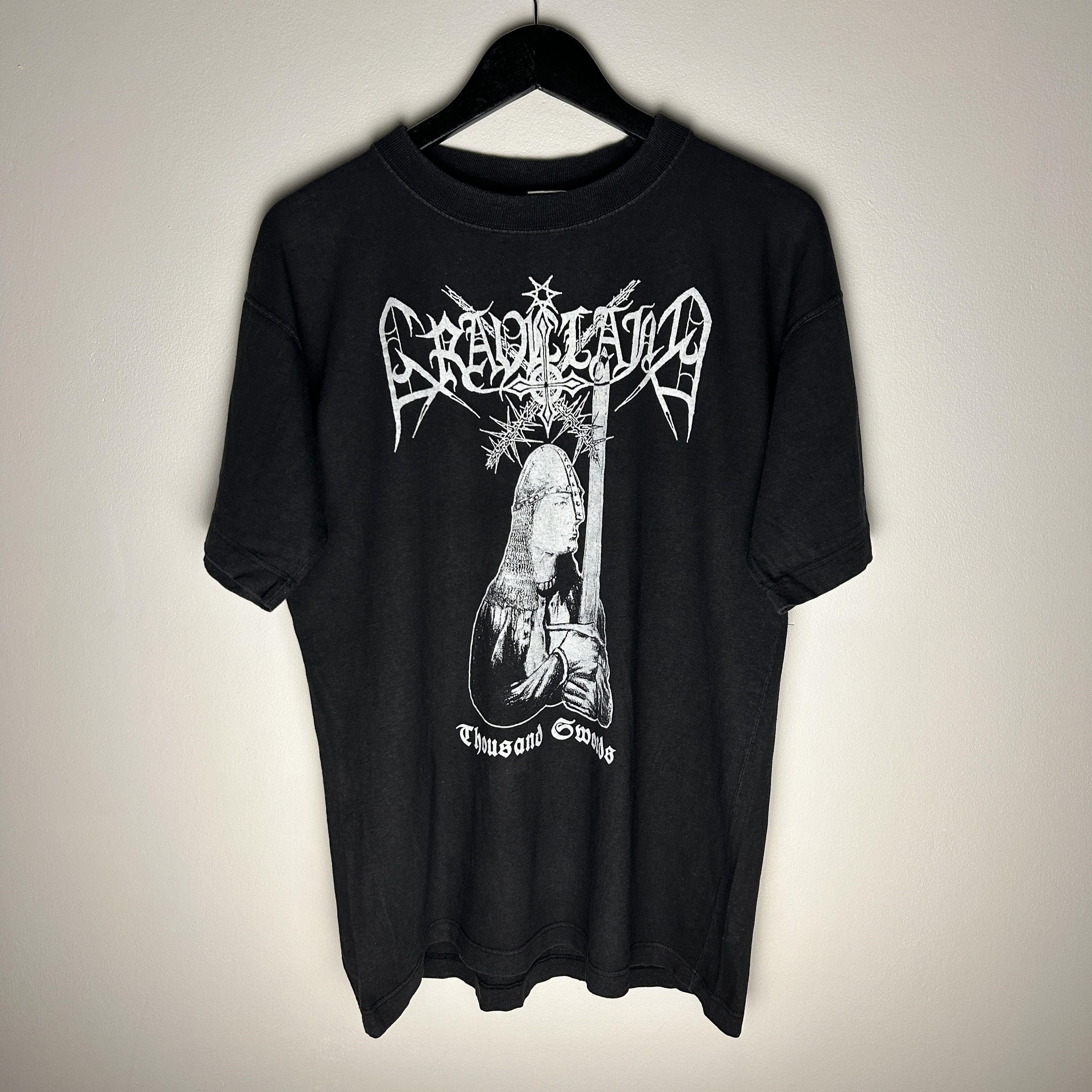Band Vintage Graveland Thousand Swords 1995 Band T-Shirts, Hoodie, Sweatshirt