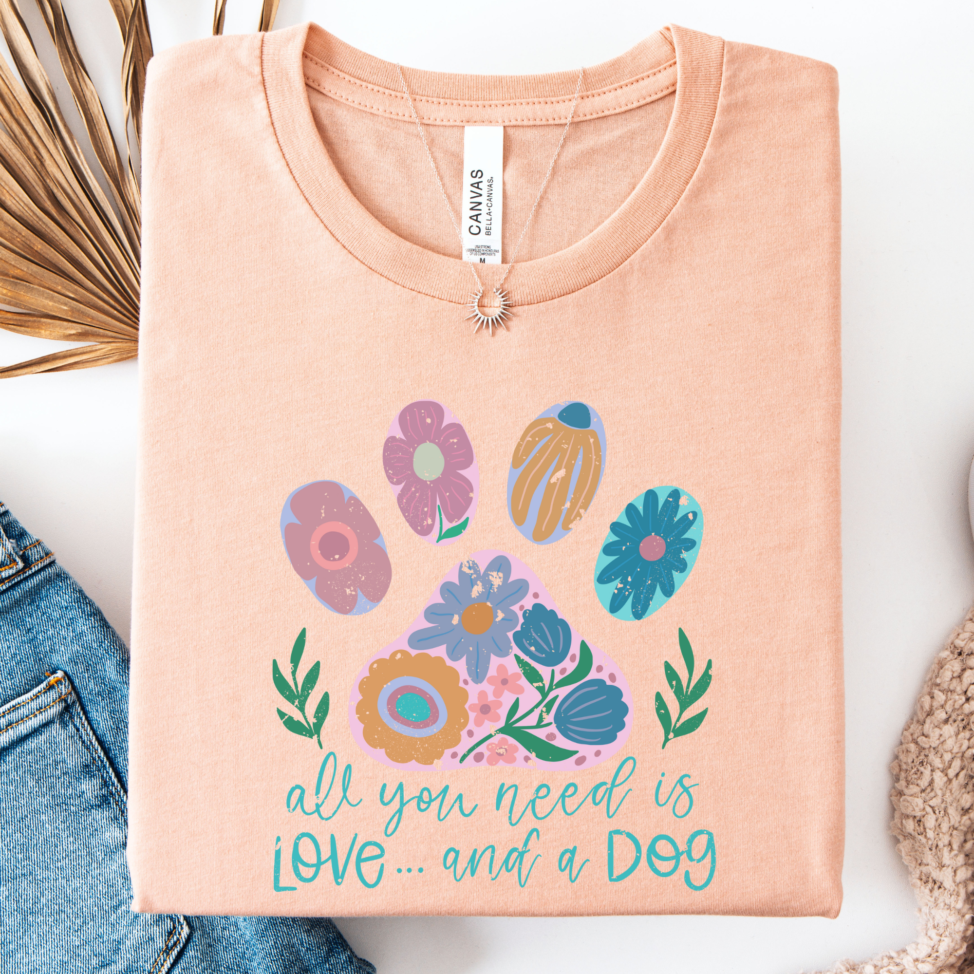 Love and A Dog Graphic Tee Hoodie, Sweatshirt | PodTeesHub.com