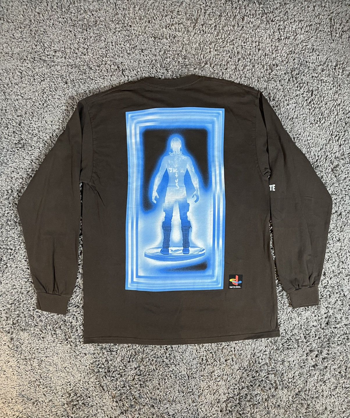 Scott 2020ss Travis Scott X Fortnite T 3500 Beam L S Brown T-Shirts, Hoodie, Sweatshirt