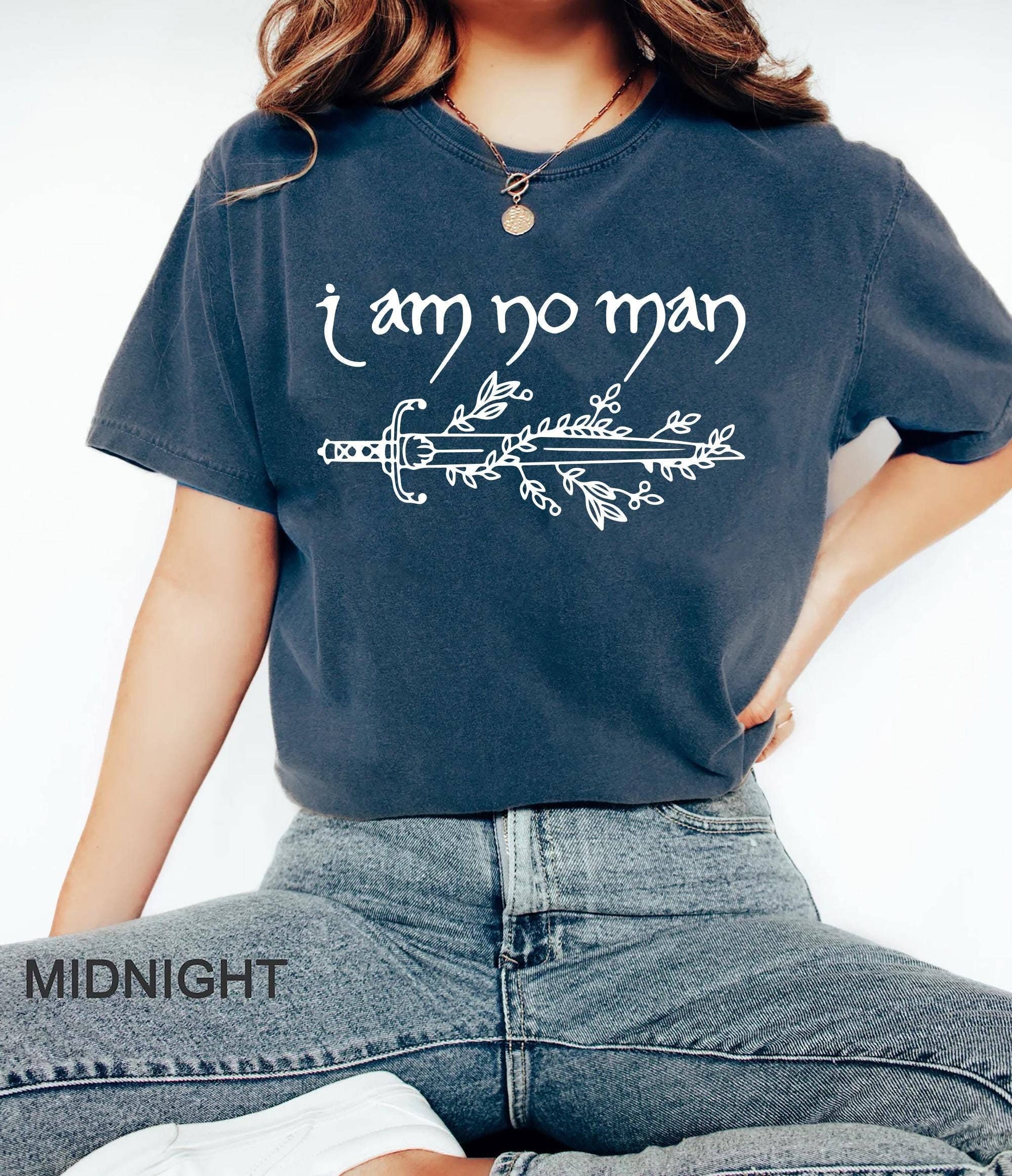 I Am No Man Fantasy Reader Fandom Book Lover Tshirt Hoodie, Sweatshirt | PodTeesHub.com