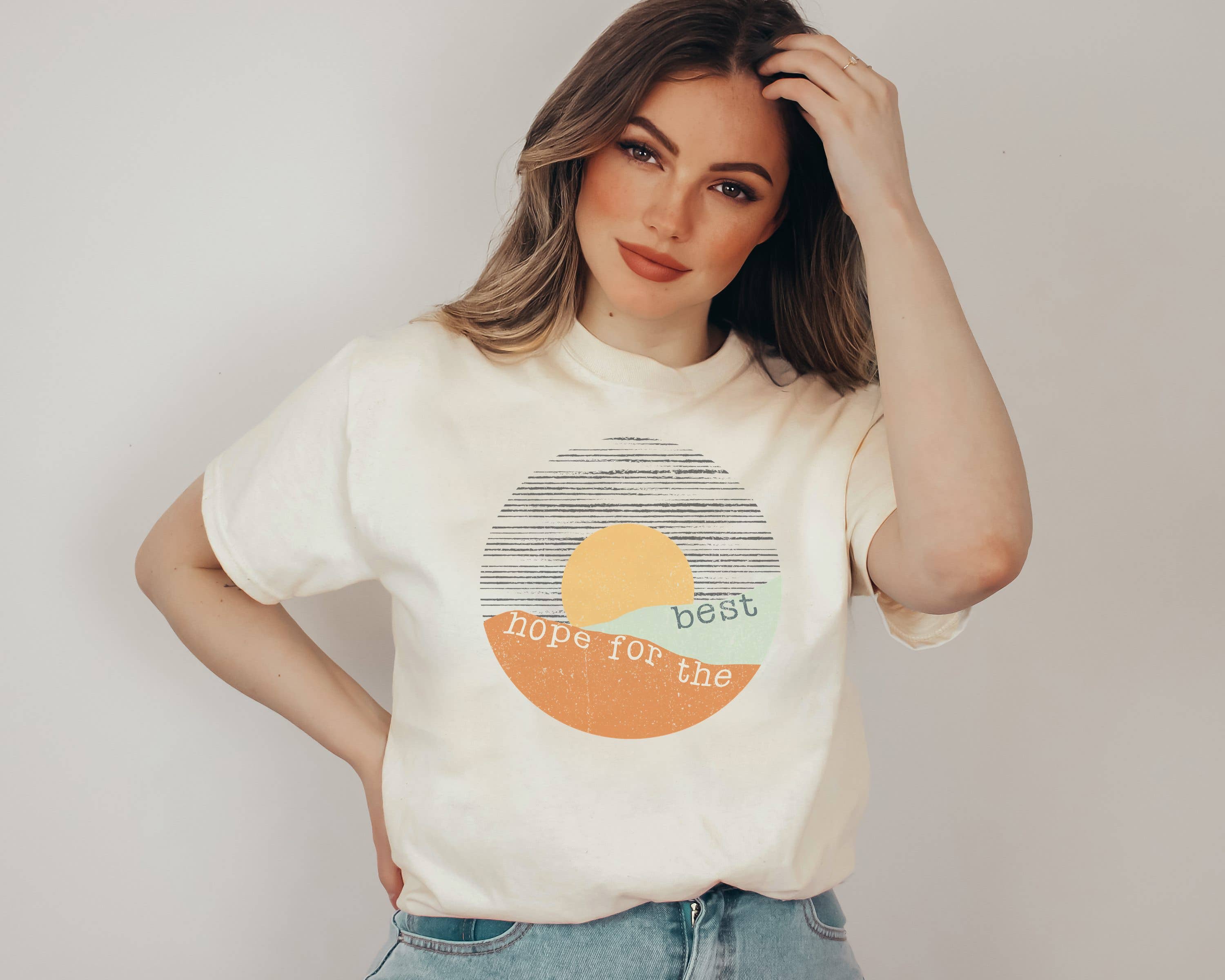 Hope For the Best Graphic Tee Hoodie, Sweatshirt | PodTeesHub.com
