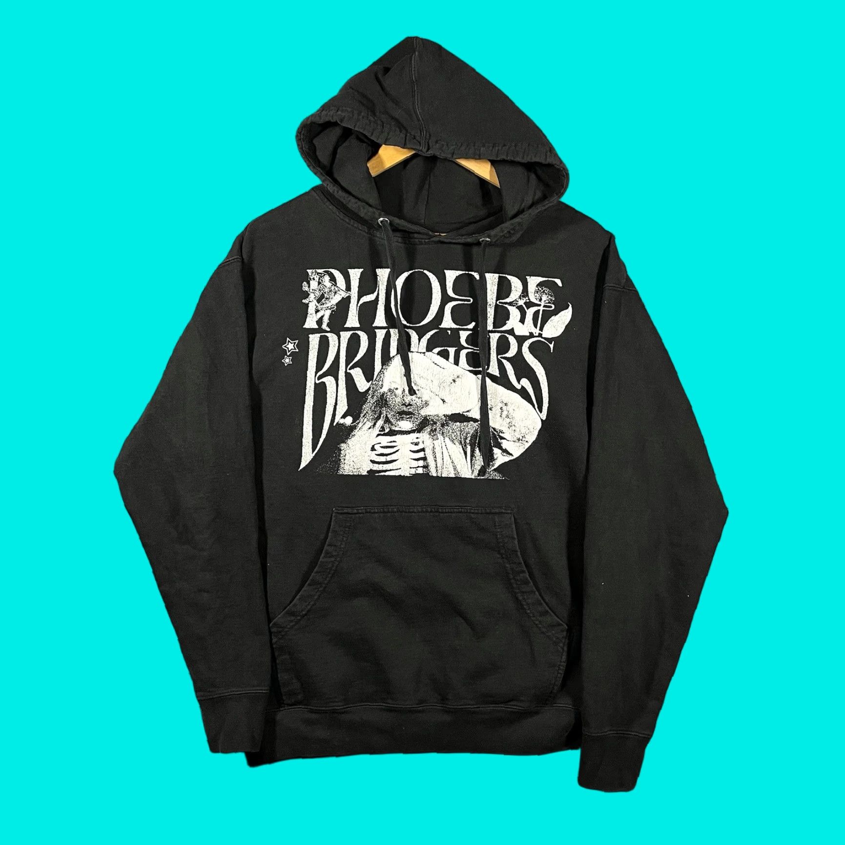 Folk Phoebe Bridgers Farwell Tour Rock Hoodie Men S M Black Graphic Print Hooded Pullover Long Sleev T-Shirts, Sweatshirt