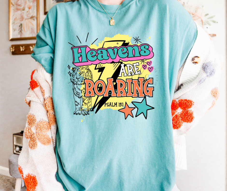 Heavens Are Roaring Neons T-Shirt Hoodie, Sweatshirt | PodTeesHub.com