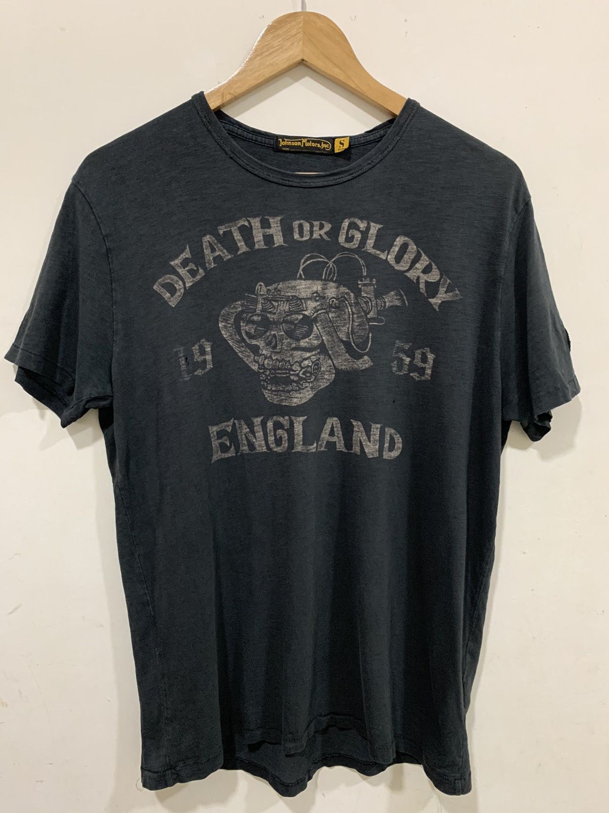 Band Tees Vintage Johnson Motors Distressed Tee Hoodie, Sweatshirt | PodTeesHub.com