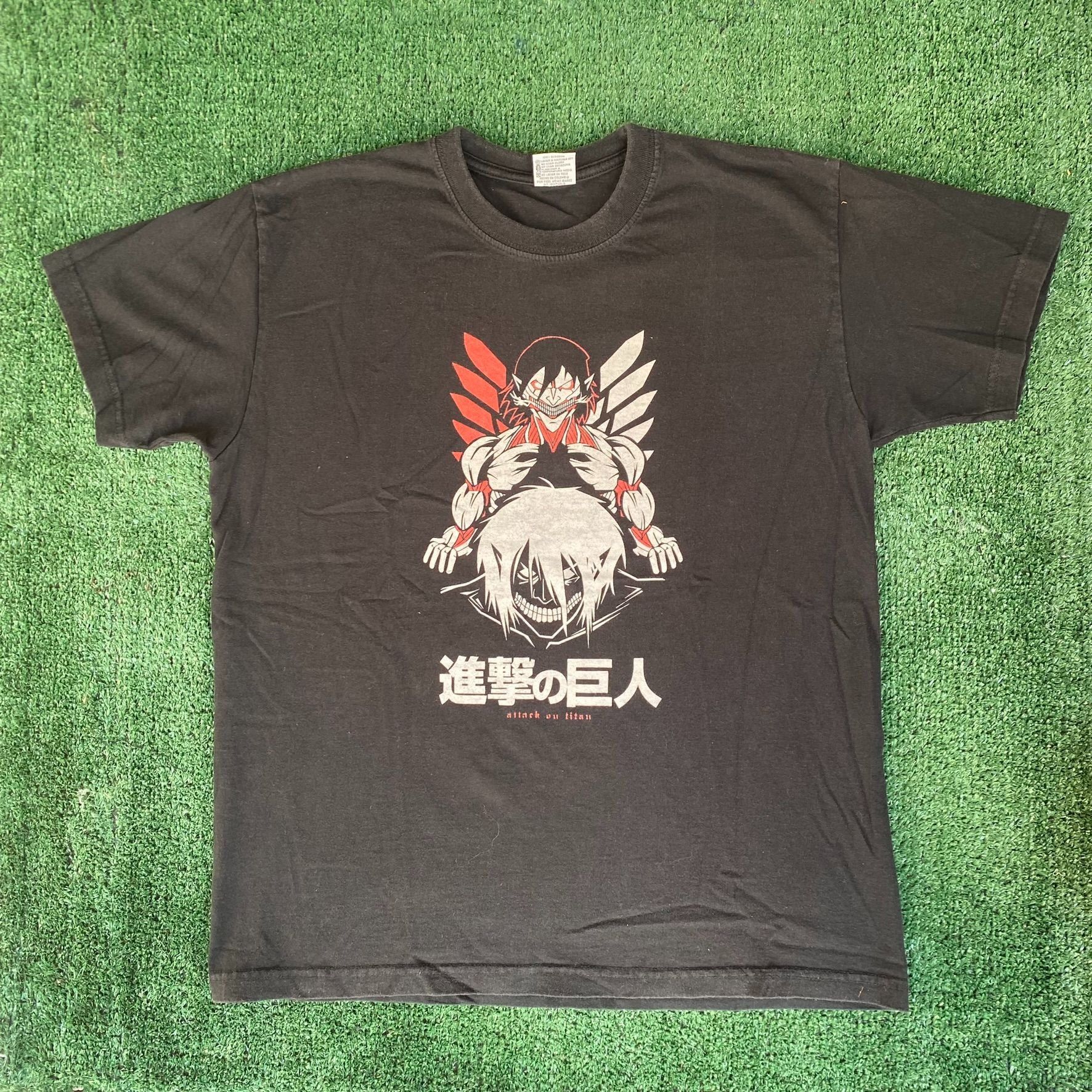 Vintage Y2k Attack Titan Shirt Japan Anime Emo Punk T-Shirts, Hoodie, Sweatshirt