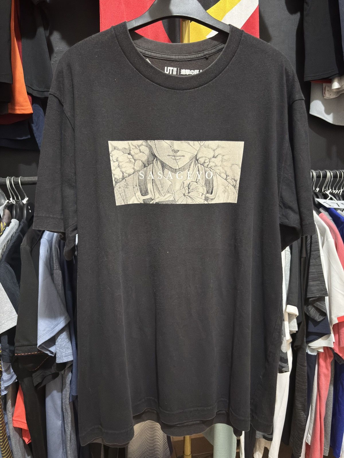Attack On Titans T Shirt Anime Black Hoodie, Sweatshirt | PodTeesHub.com