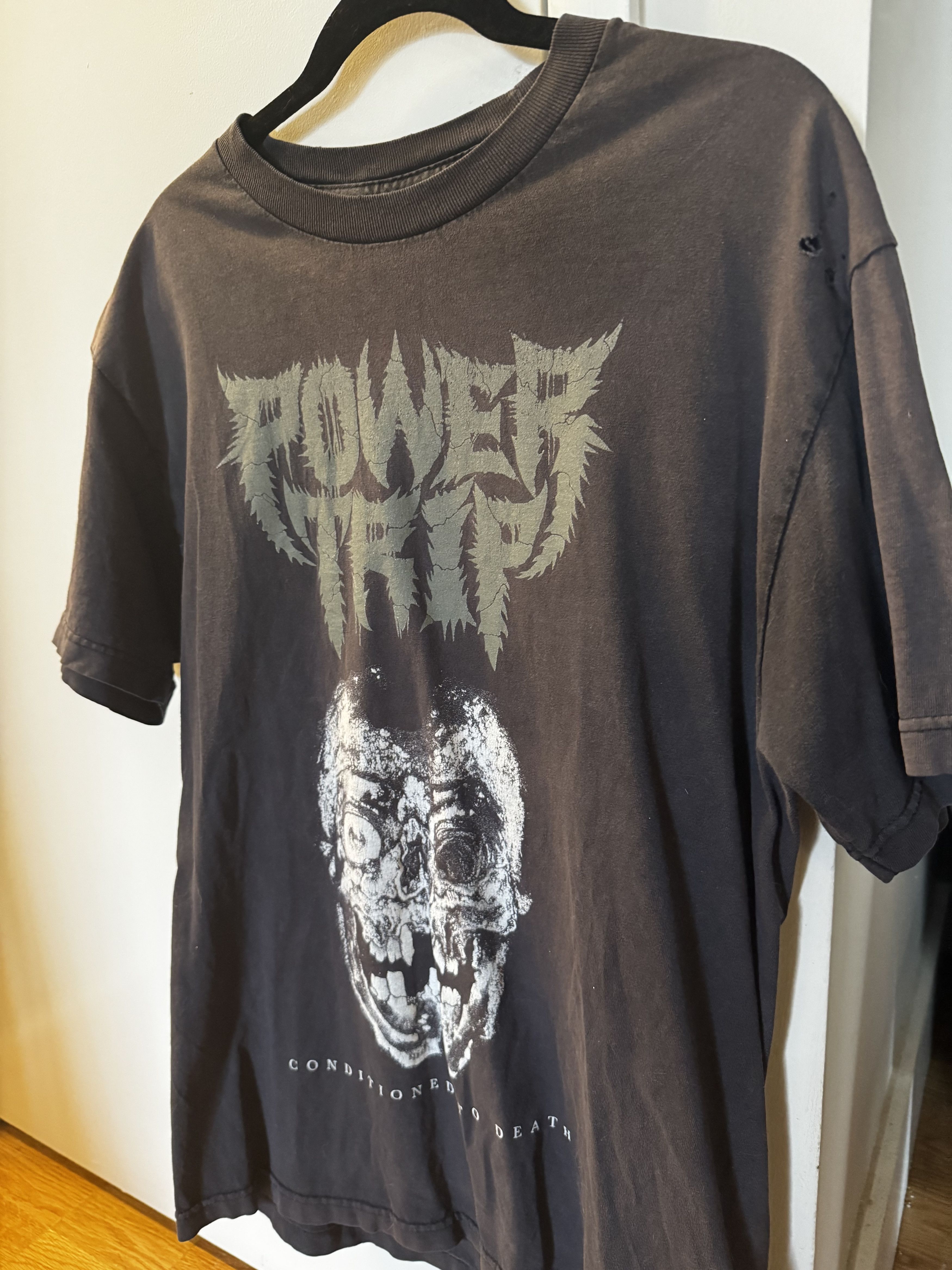 Band Tees Vintage Power Trip Conditioned To Death T Shirt Hoodie, Sweatshirt | PodTeesHub.com
