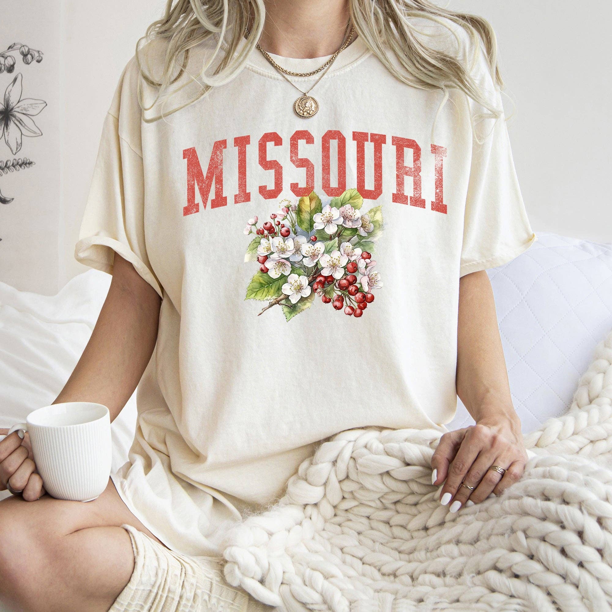 Missouri State Flower T-Shirt Hoodie, Sweatshirt | PodTeesHub.com
