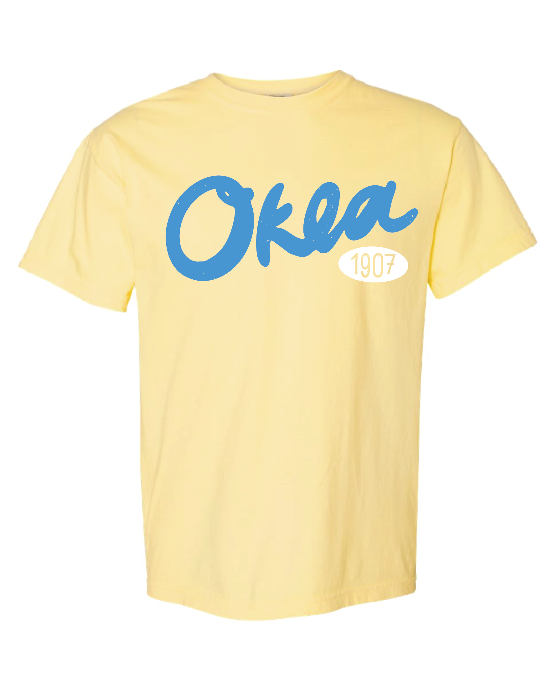 Oklahoma Okla 1907 Puff Ink Butter Comfort Colors Tee Hoodie, Sweatshirt | PodTeesHub.com