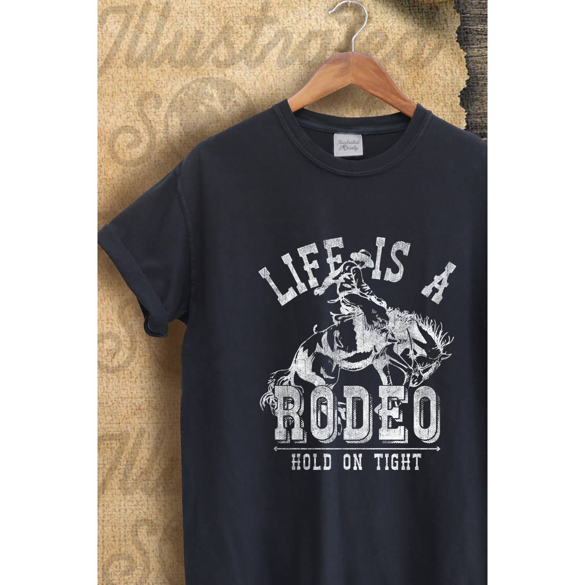 Life Is A Rodeo Vintage Graphic  Tee Hoodie, Sweatshirt | PodTeesHub.com