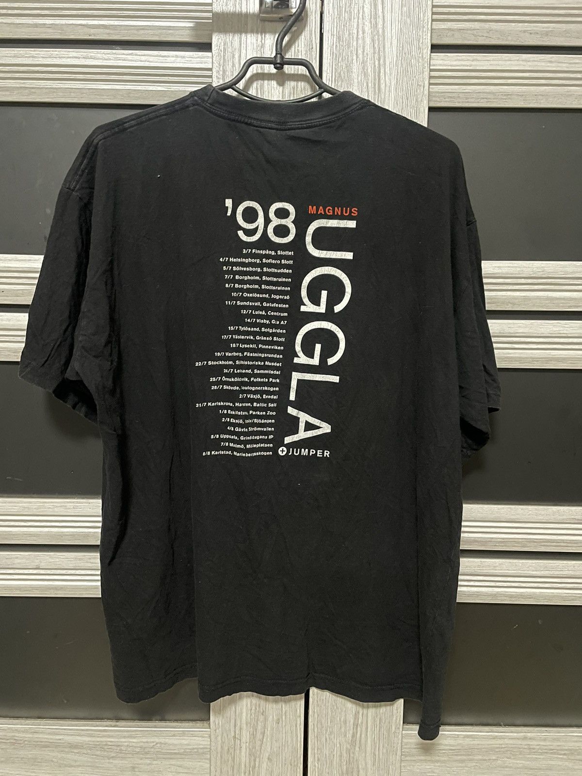 Band Tees 1998 Magnus Uggla Jumper Tour T Shirt Vintage Concert Tee Xl Hoodie, Sweatshirt | PodTeesHub.com