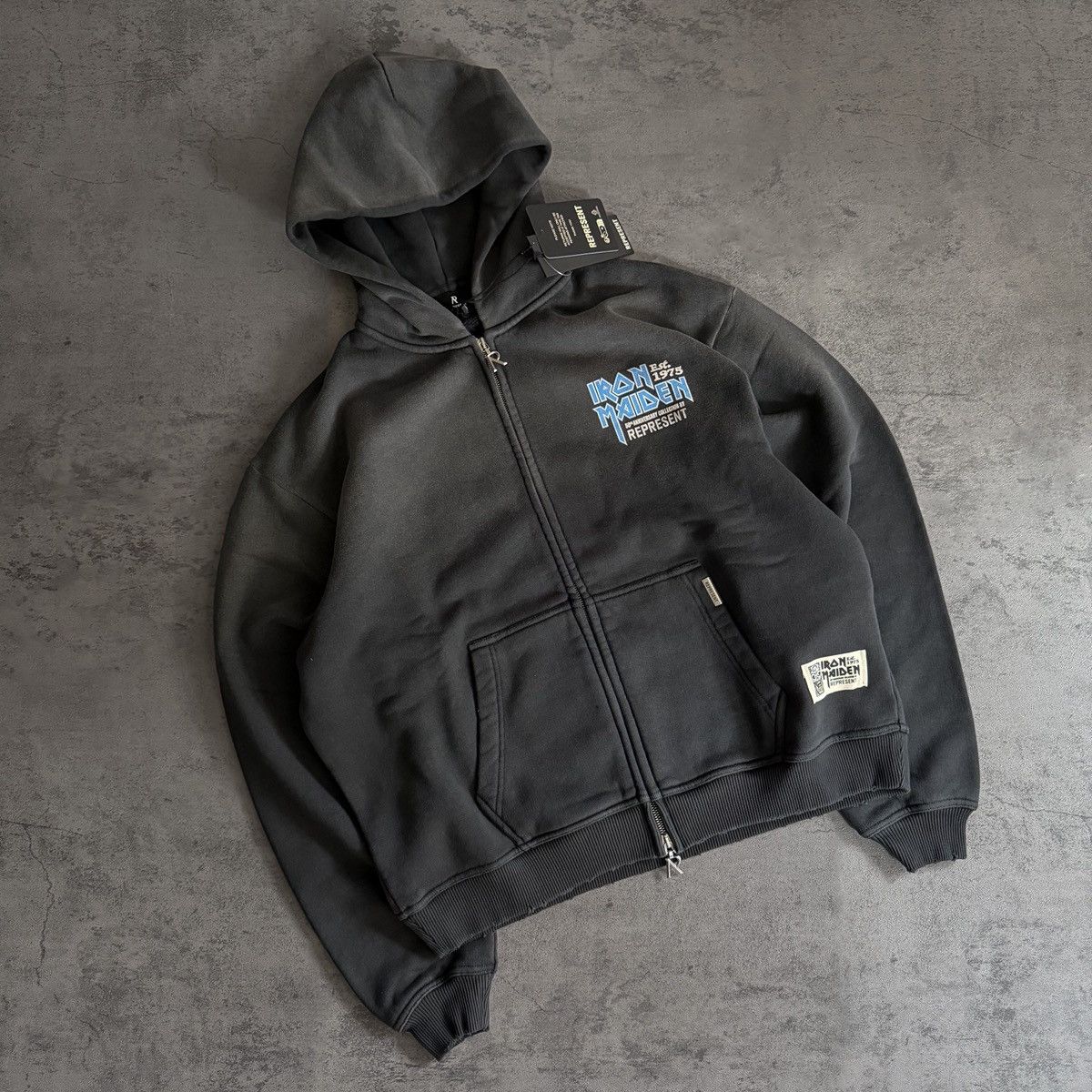 Iron Maiden Anniversary Zip Through Hoodie T-Shirts, Sweatshirt | PodTeesHub.com