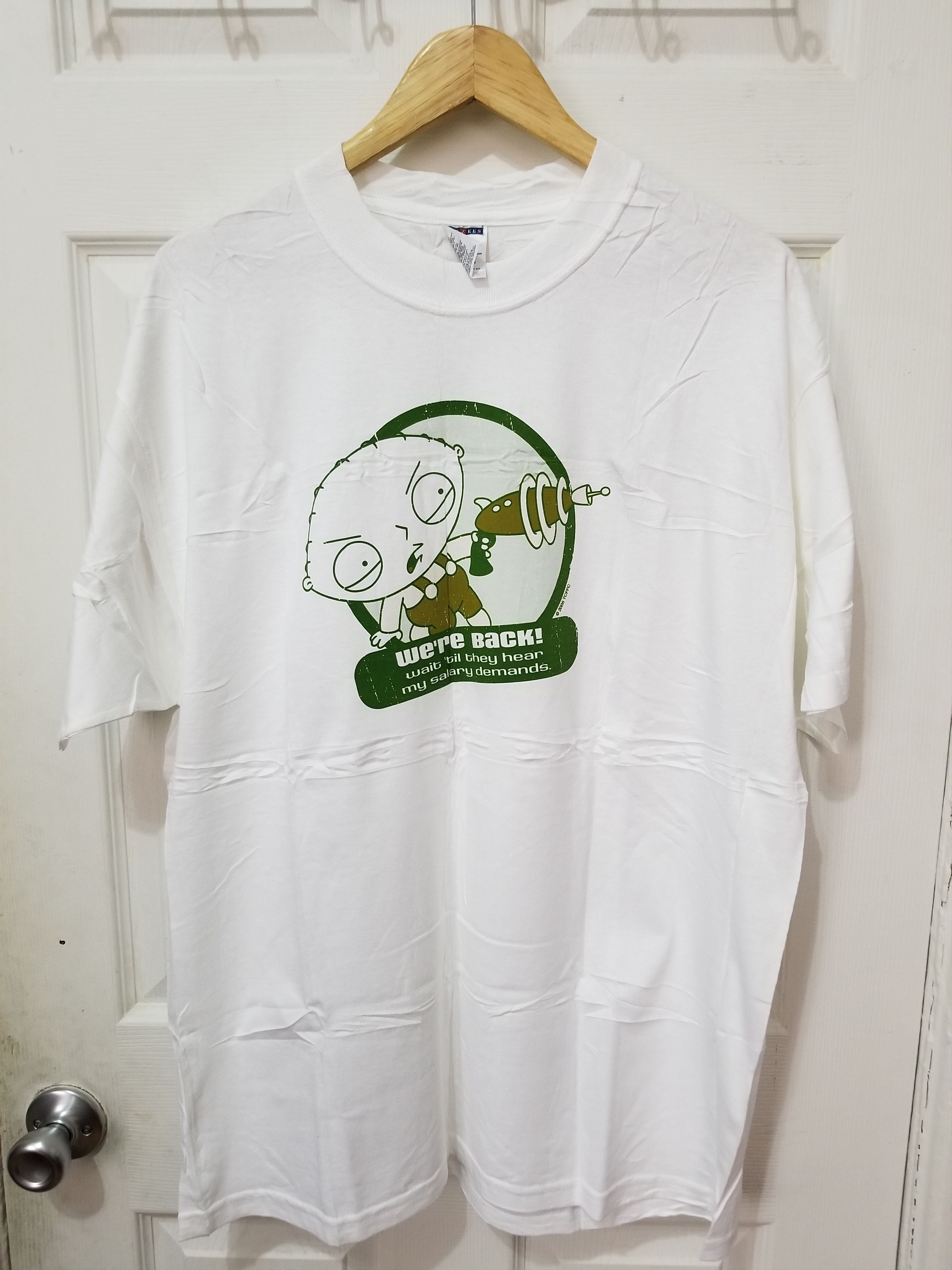 Vintage Vtg Y2k 2005 Family Guy Stewie Griffin We Re Back Promo Tee Hoodie, Sweatshirt | PodTeesHub.com