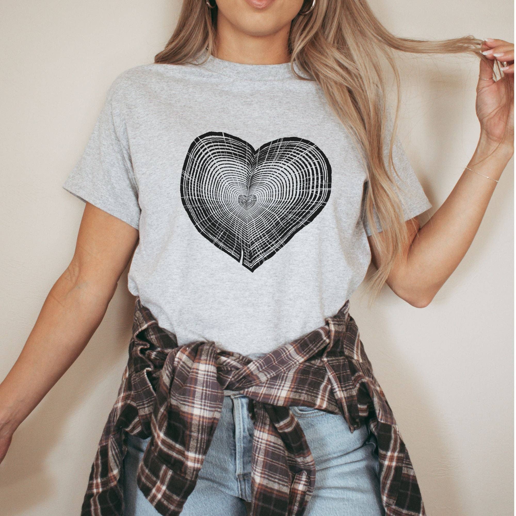Tree Trunk Heart Shirt For Women *Unisex Fit*032 Hoodie, Sweatshirt | PodTeesHub.com