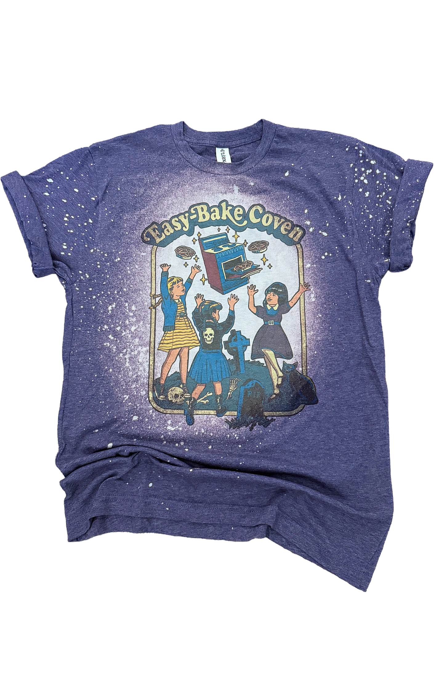 Easy Bake Coven Halloween Bleached Tee Hoodie, Sweatshirt | PodTeesHub.com