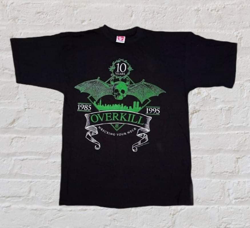 Vintage Overkill 10th Anniversary Megadeth Sodom T-Shirts, Hoodie, Sweatshirt
