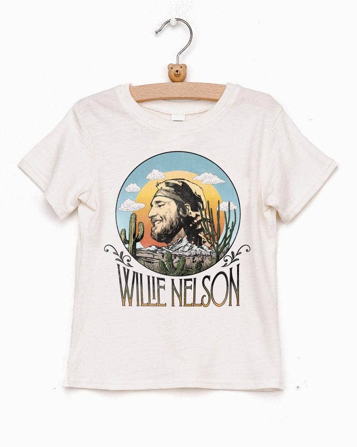 Children's Willie Nelson in the Sky Oatmeal Graphic Tee Hoodie, Sweatshirt | PodTeesHub.com