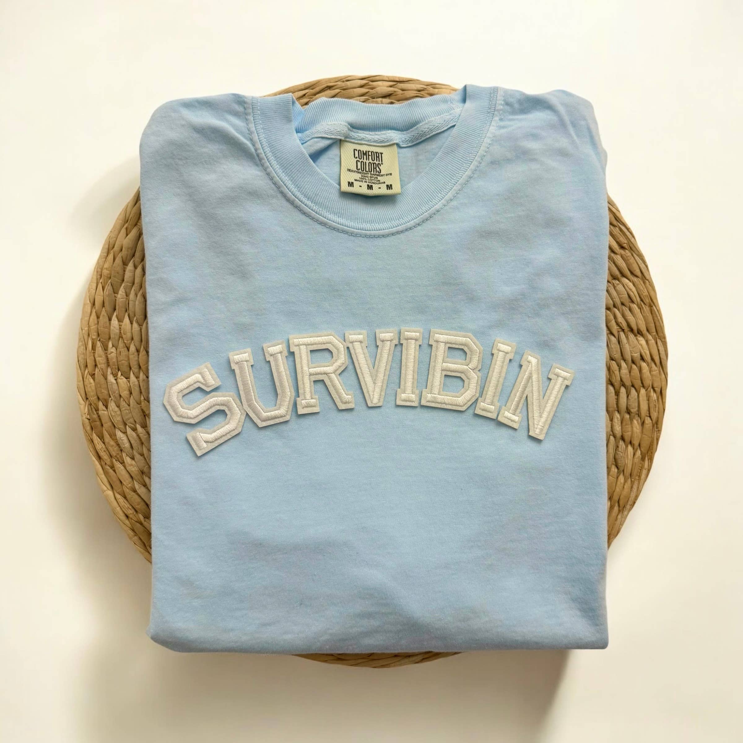 Comfort Colors Survibin Short Sleeve Shirt, Funny Tees Hoodie, Sweatshirt | PodTeesHub.com