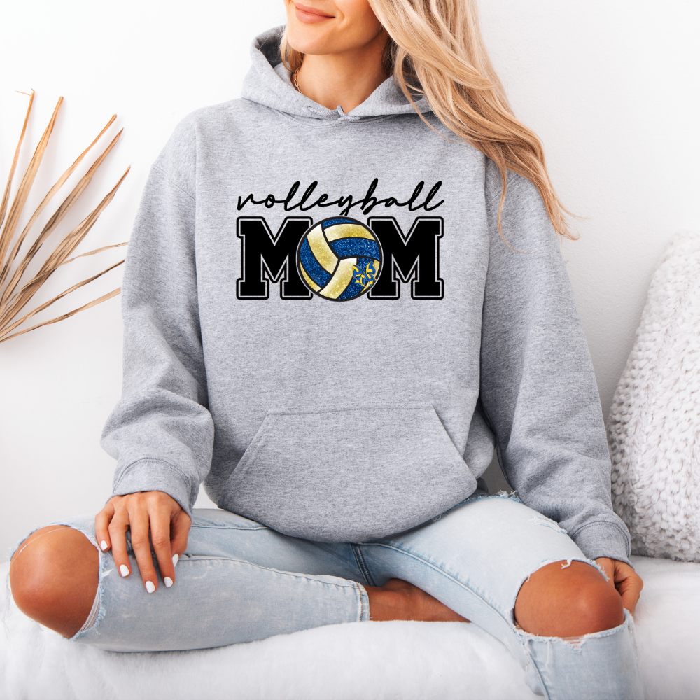 Volleyball Mom | Unisex Hoodie Sweatshirt T-Shirts | PodTeesHub.com