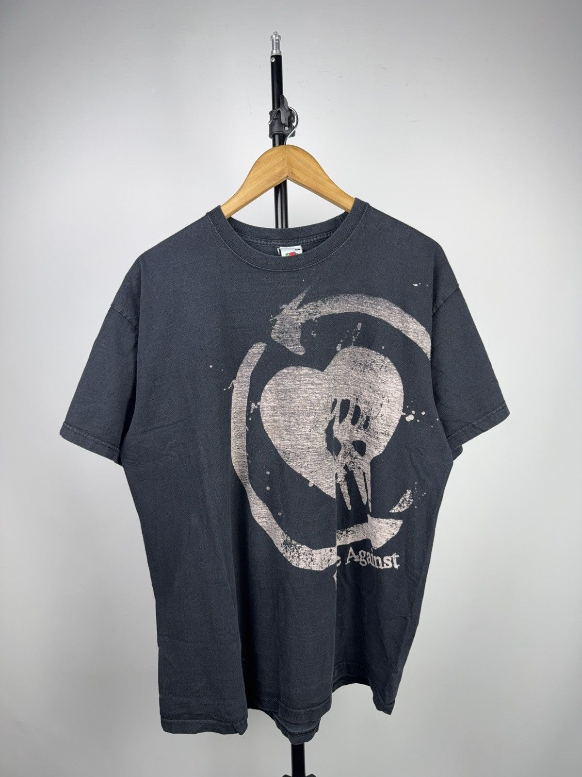 Band Tees 00s Rise Against Skull Fist Punk Band T Shirt Vintage Xl Hoodie, Sweatshirt | PodTeesHub.com
