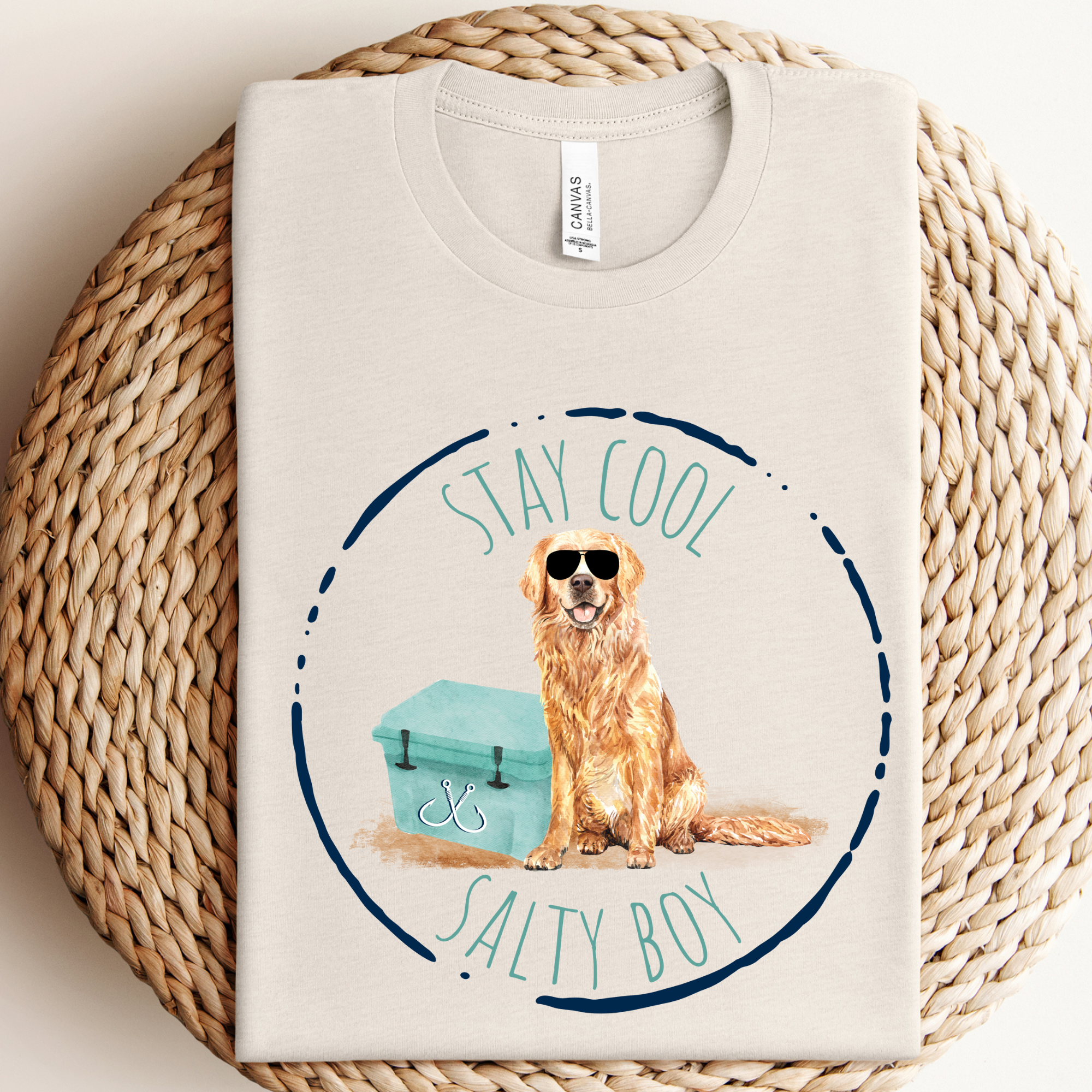 Salty Boy Dog Graphic Tee Hoodie, Sweatshirt | PodTeesHub.com