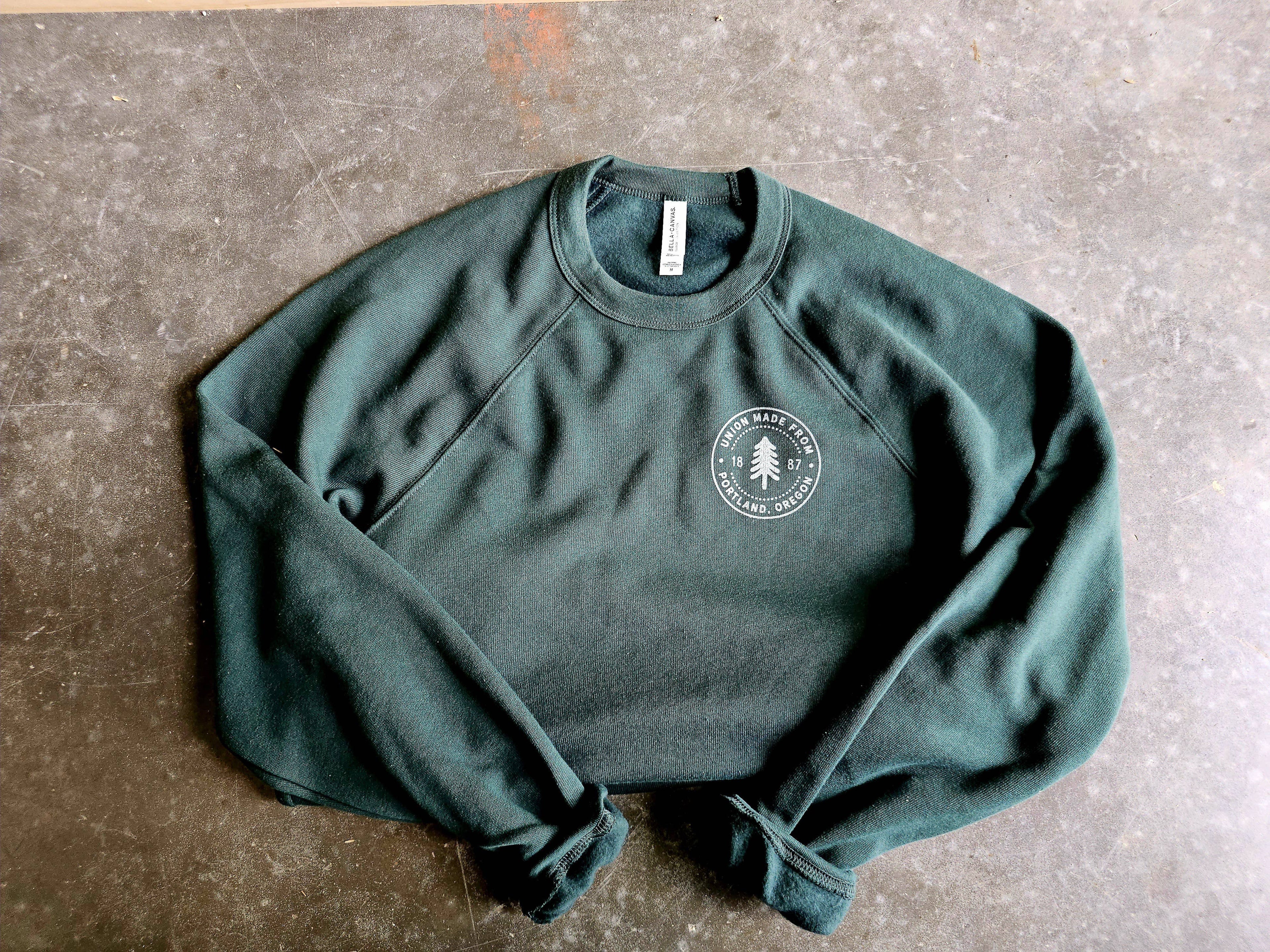 The Evergreen - Bella Canvas Crewneck Graphic Sweatshirt T-Shirts, Hoodie | PodTeesHub.com