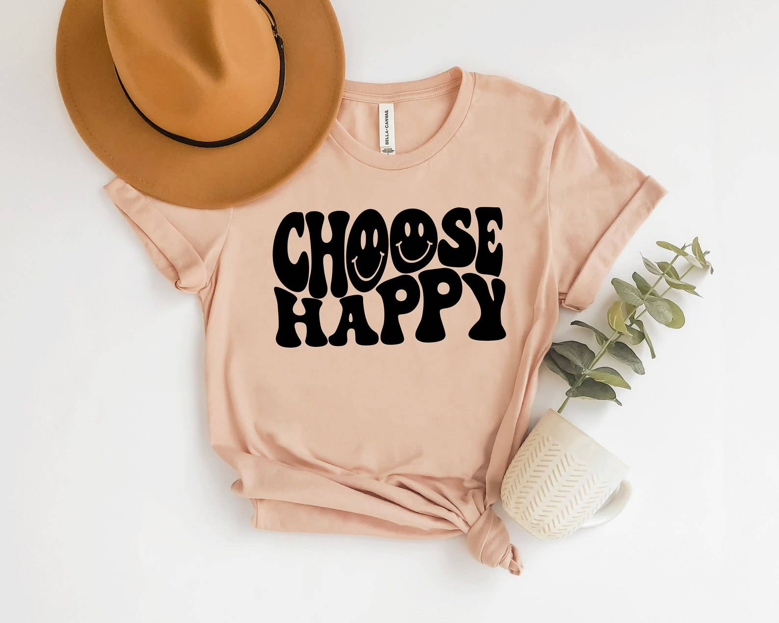 Choose Happy T-Shirt Hoodie, Sweatshirt | PodTeesHub.com