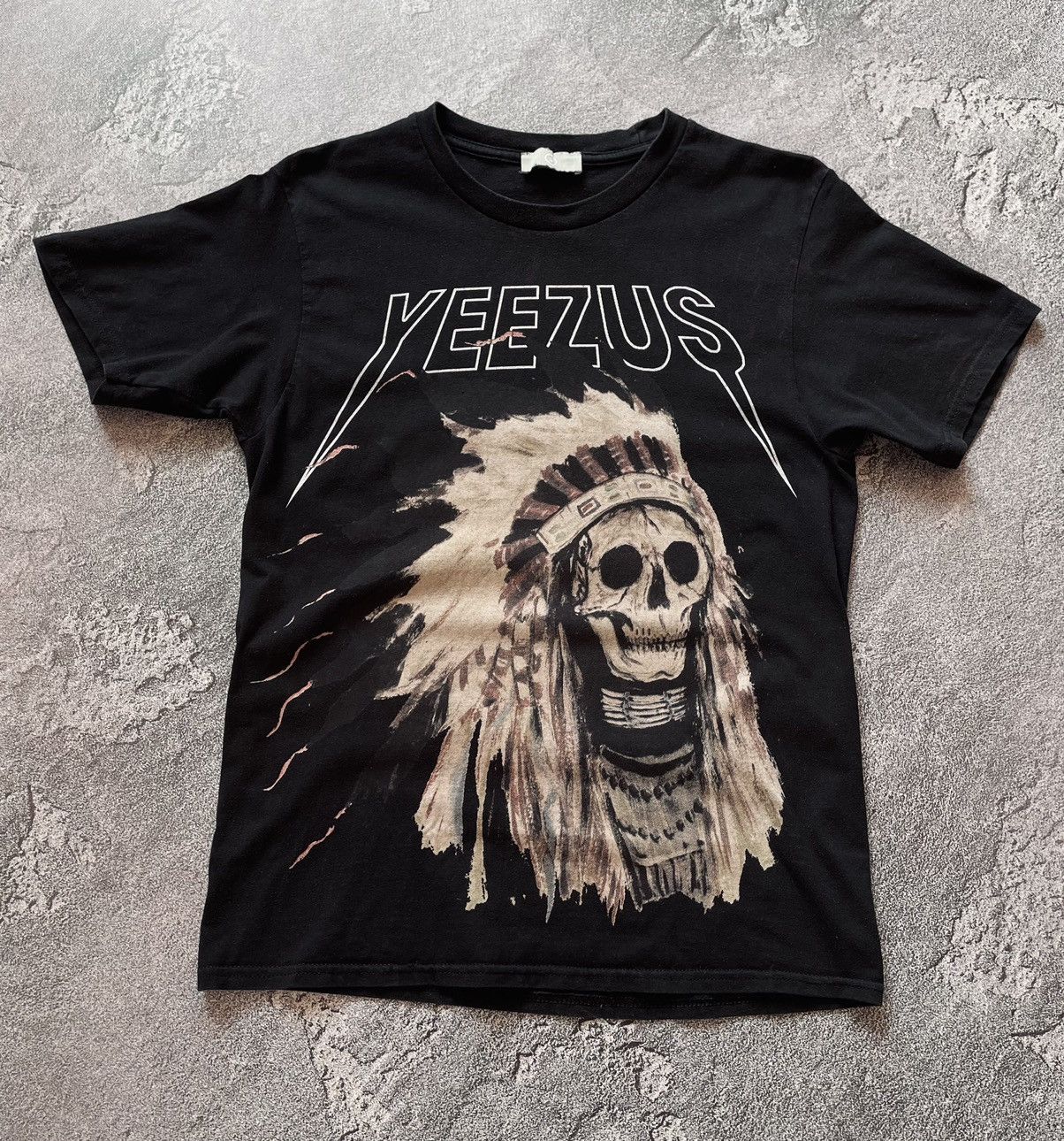 Band Tees Vintage Kanye West Yeezus Tour Indian Band T Shirt Hoodie, Sweatshirt | PodTeesHub.com