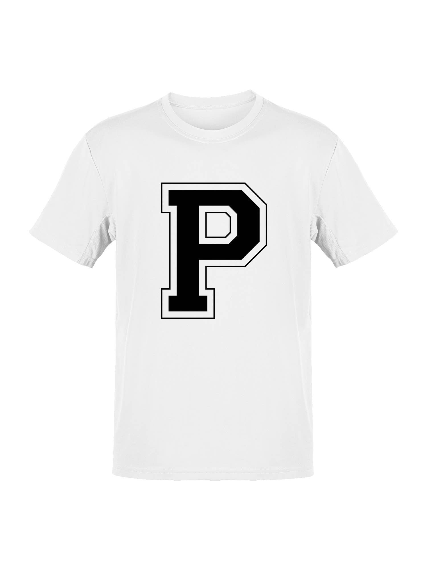 College Varsity Letter P Unisex T-Shirt Women's T-Shirt Hoodie, Sweatshirt | PodTeesHub.com