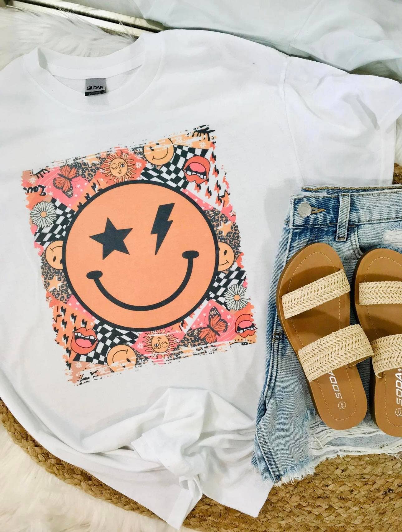 Boho Star Lighting Eye Happy Tee Hoodie, Sweatshirt | PodTeesHub.com