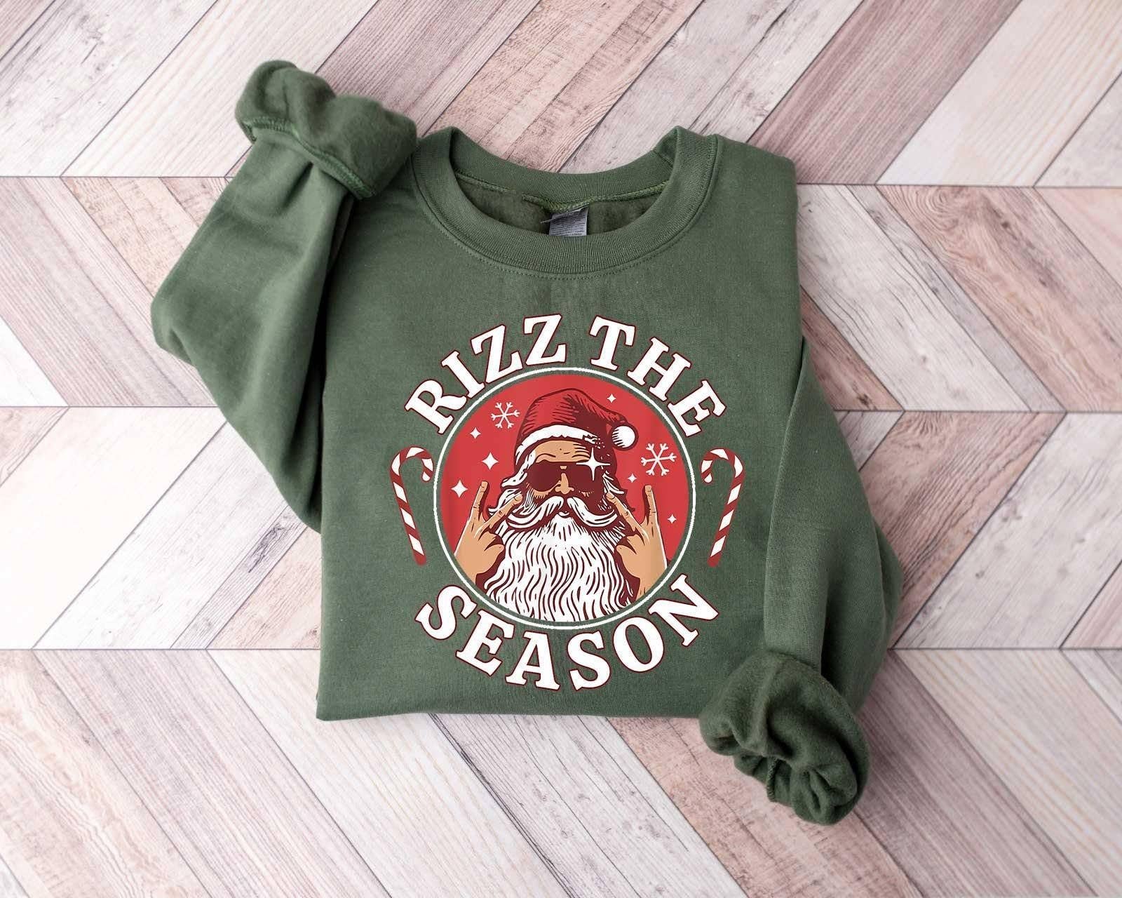 Rizzmas Santa Rizzler T-Shirt Hoodie, Sweatshirt | PodTeesHub.com