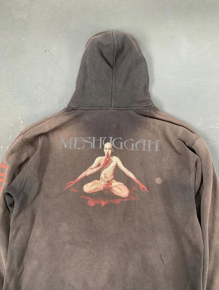 Band Tees 2008 Meshuggah Obzen Sun Faded Ziphoodie Hoodie, Sweatshirt | PodTeesHub.com