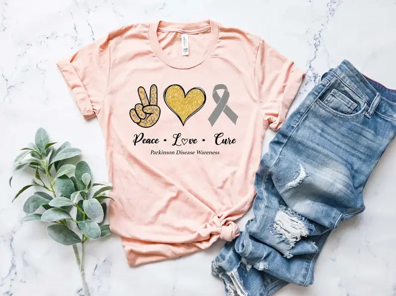 Peace Love Cure T-Shirt Hoodie, Sweatshirt | PodTeesHub.com