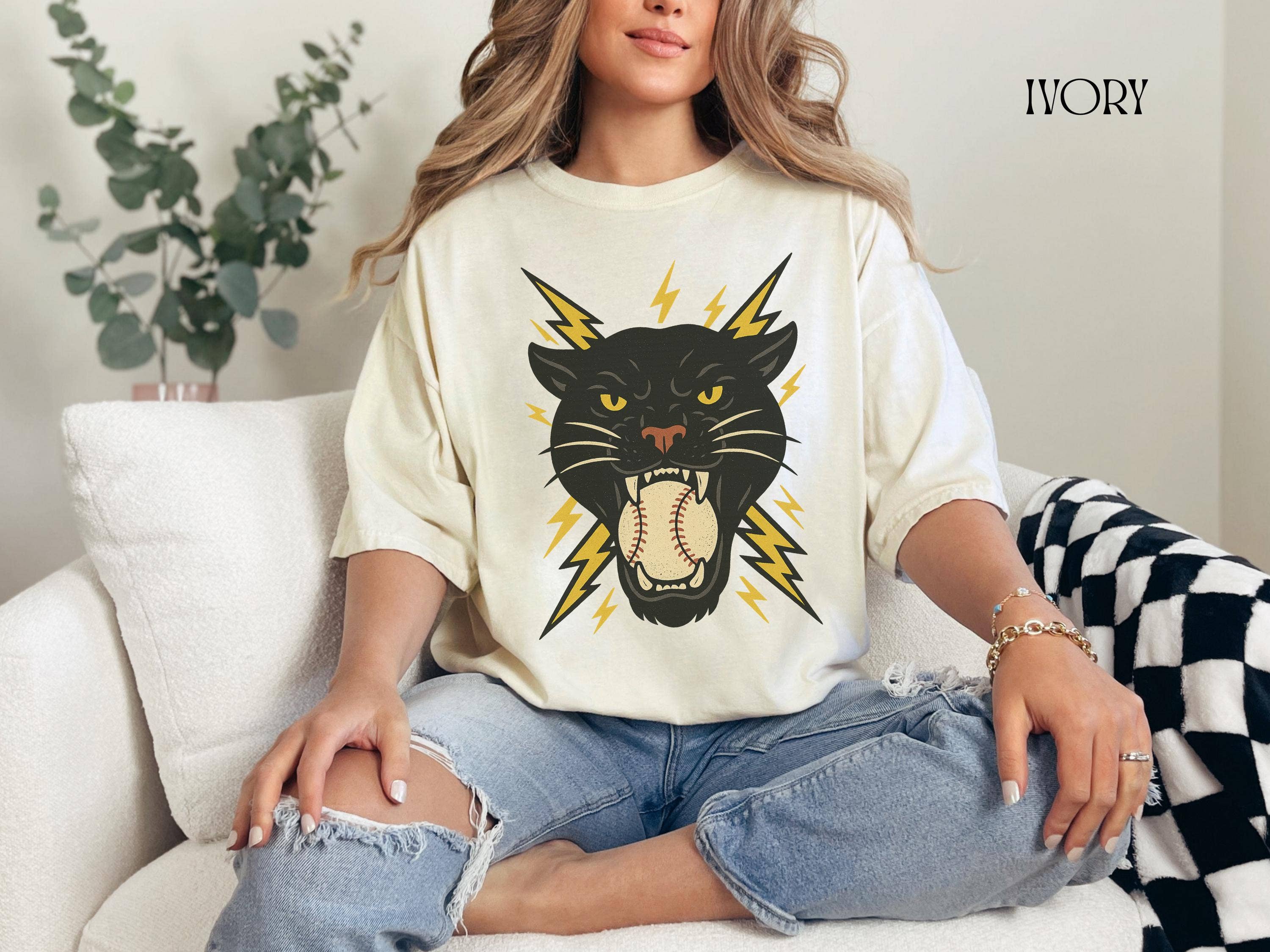Retro Panther Pride Baseball Tee Hoodie, Sweatshirt | PodTeesHub.com
