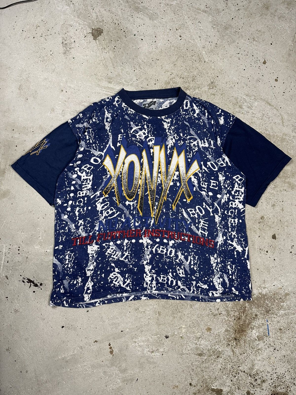 Rap Tees Vintage 90s Xonyx All Over Print Rap Hip Hop Tee Oversize Hoodie, Sweatshirt | PodTeesHub.com