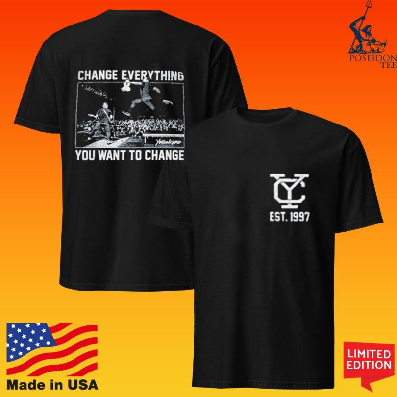 Yellowcard Change Everything You Want To Change Hardcore Live T-shirt