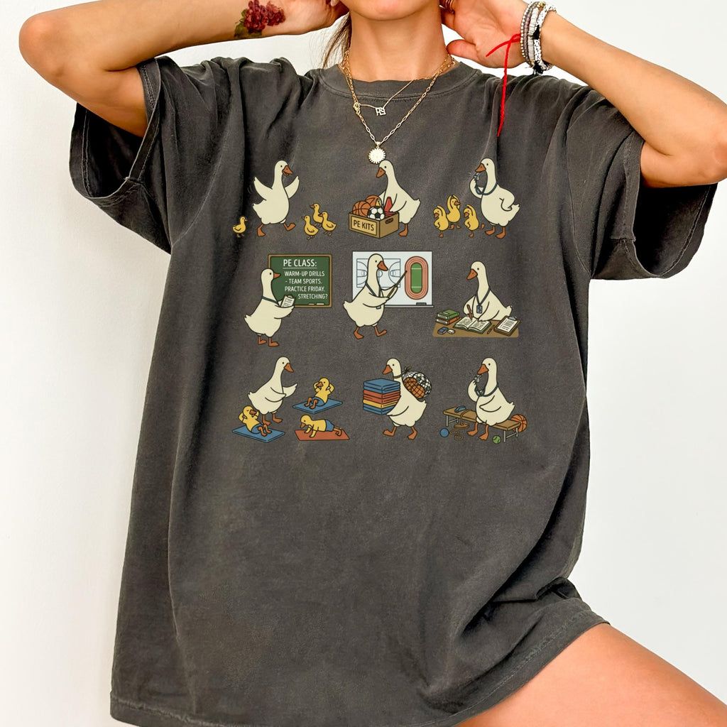Pe Teacher Comfort Colors Gym Teacher Goose Coach Tee Physical Education Teacher Teacher Appreciation (5)