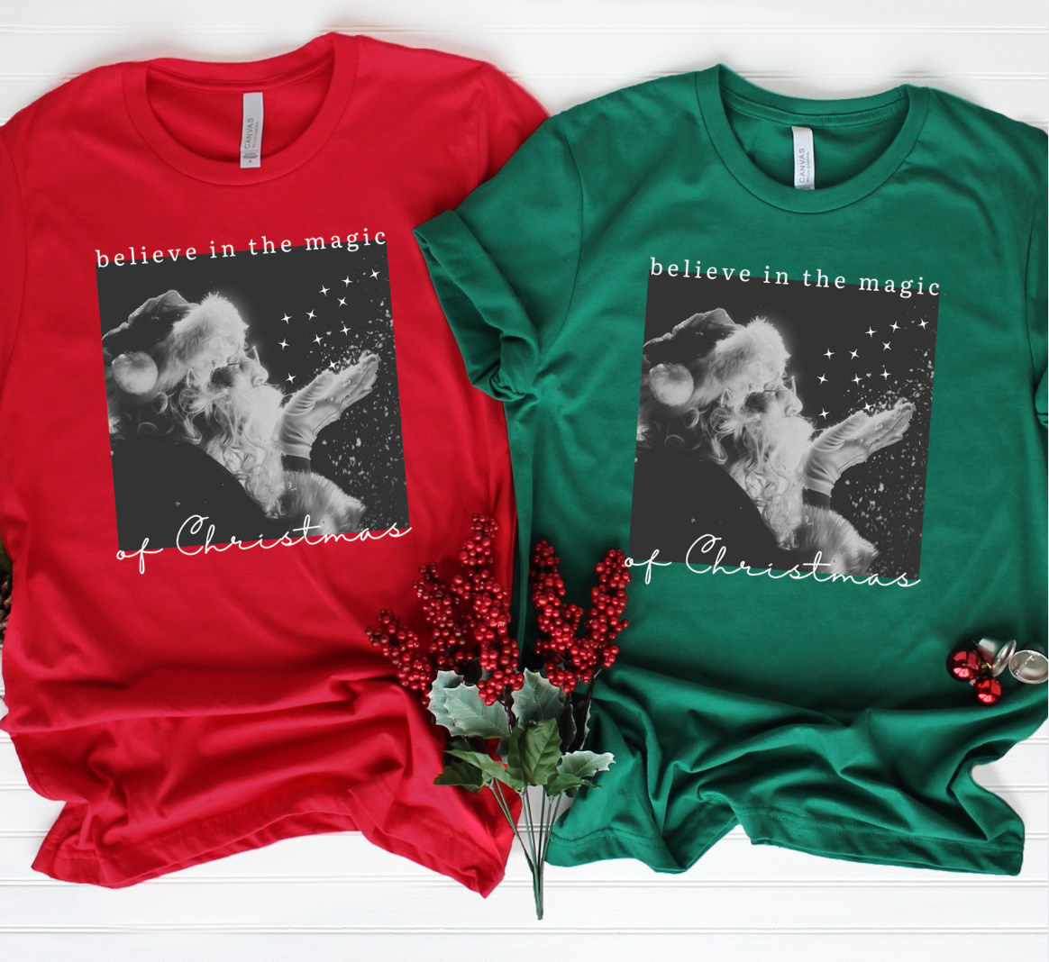 Believe in the Magic of Christmas Tee Hoodie, Sweatshirt | PodTeesHub.com
