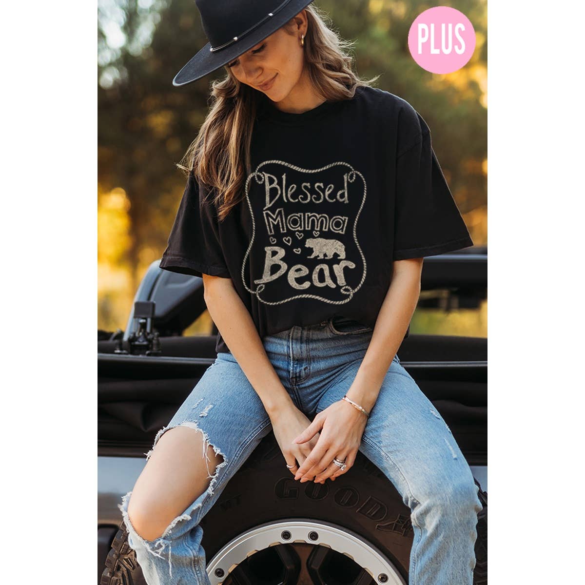 Blessed Mama Bear   Graphic Tee  Plus Hoodie, Sweatshirt | PodTeesHub.com