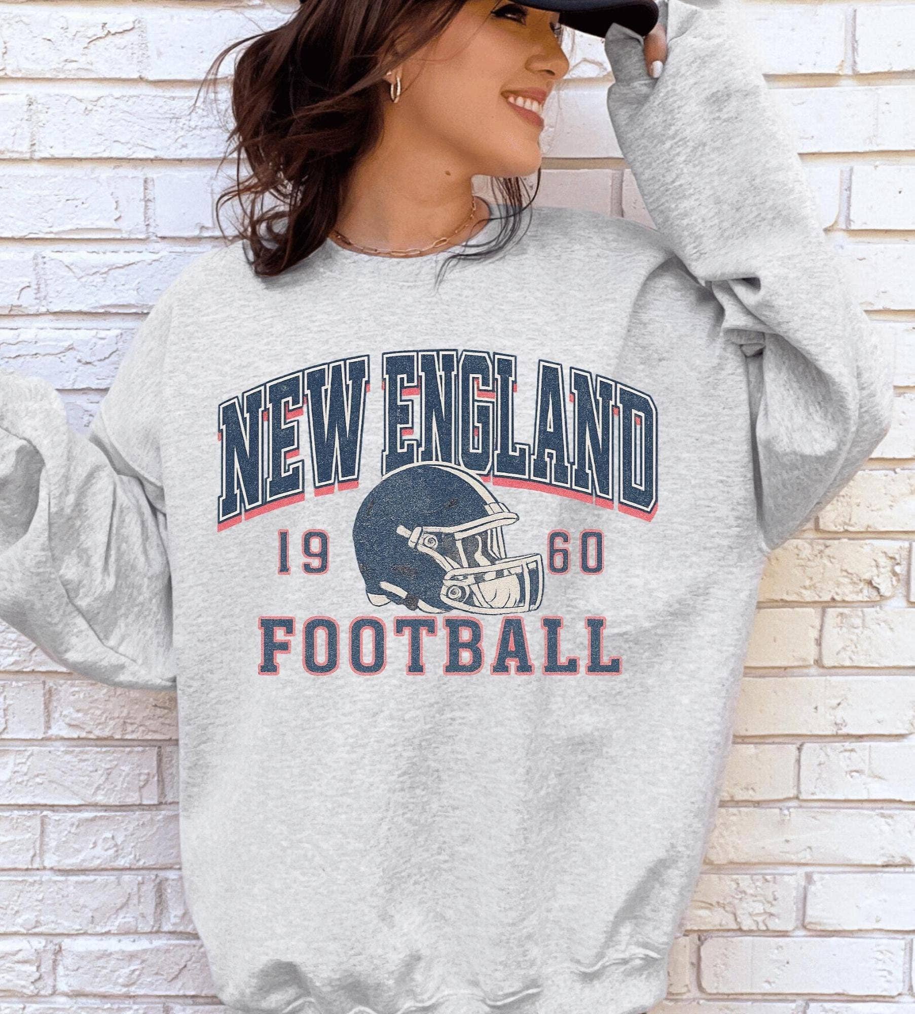 Vintage New England Football Game Day Sweatshirt T-Shirts, Hoodie | PodTeesHub.com