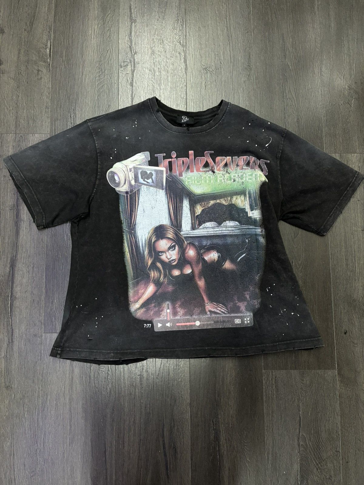 Sevens Triple 7s Film Black T Shirt Hoodie, Sweatshirt | PodTeesHub.com