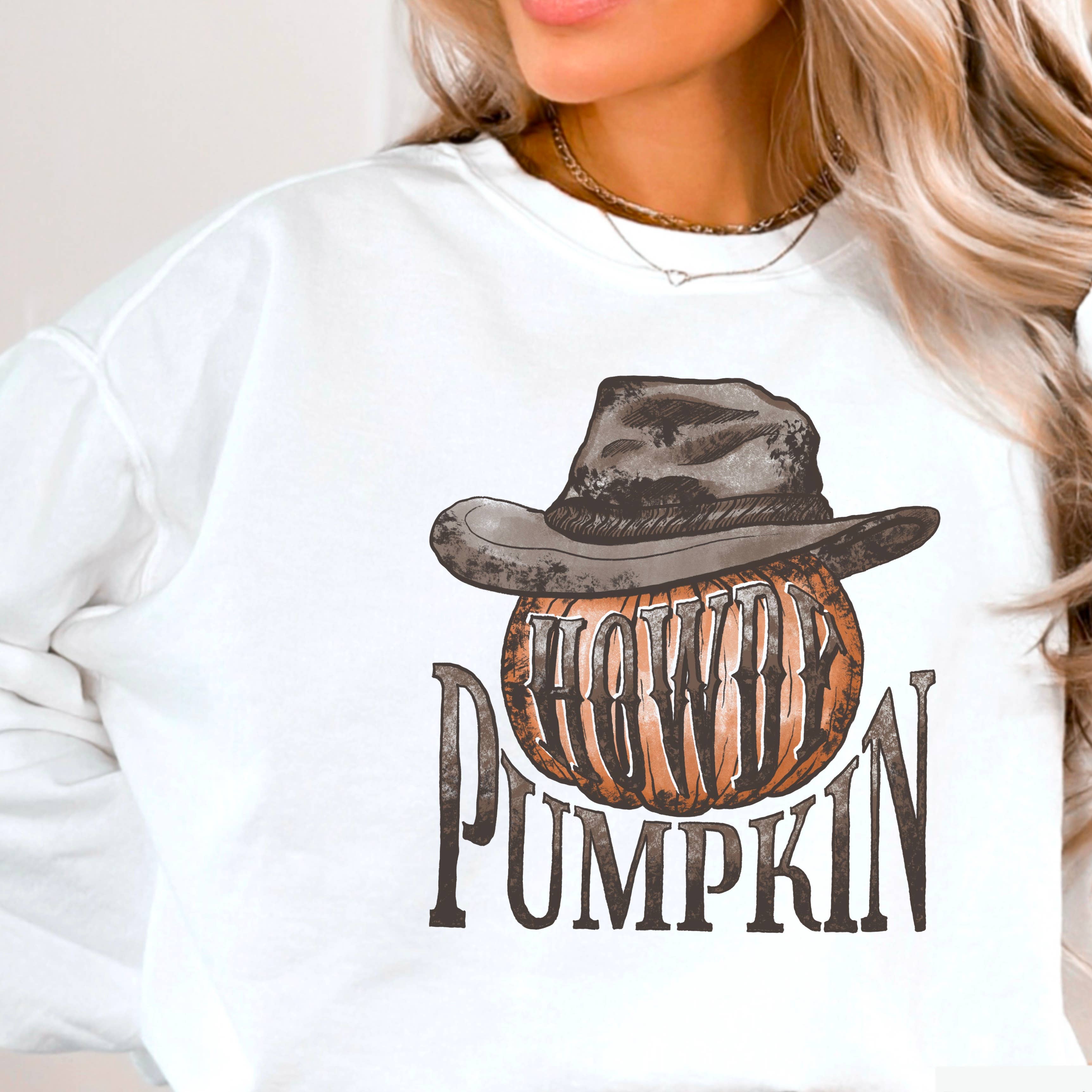 Howdy Pumpkin Fall 2025 Graphic Sweatshirt Women’S T-Shirts, Hoodie | PodTeesHub.com