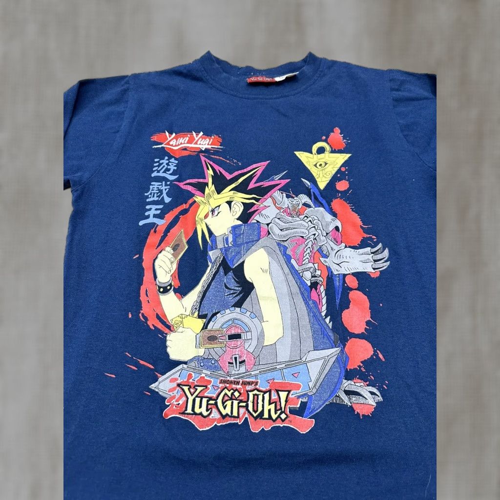 Vintage Yu Gi Oh Graphic T Shirt Boys Kids 8 Multi Color 1990s Casual Hoodie, Sweatshirt | PodTeesHub.com
