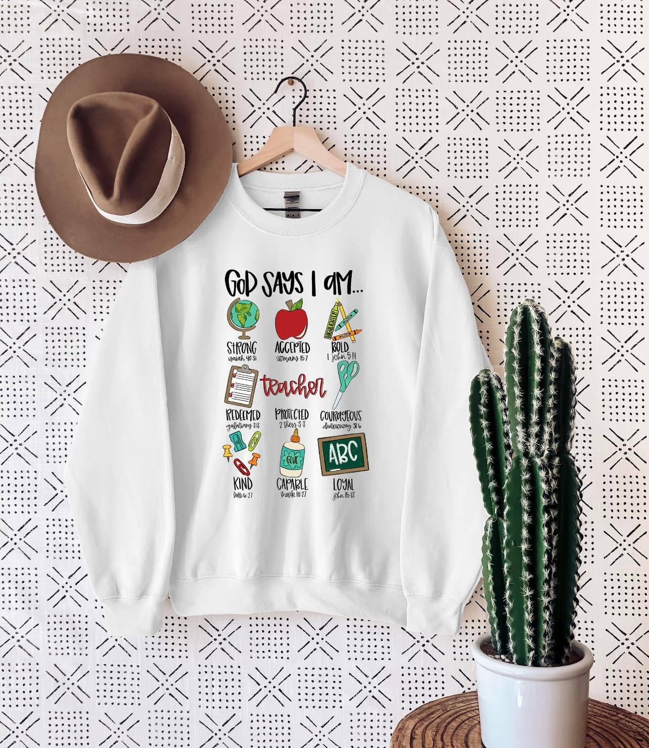 God Say's I'm Teacher Things Sweatshirt T-Shirts, Hoodie | PodTeesHub.com