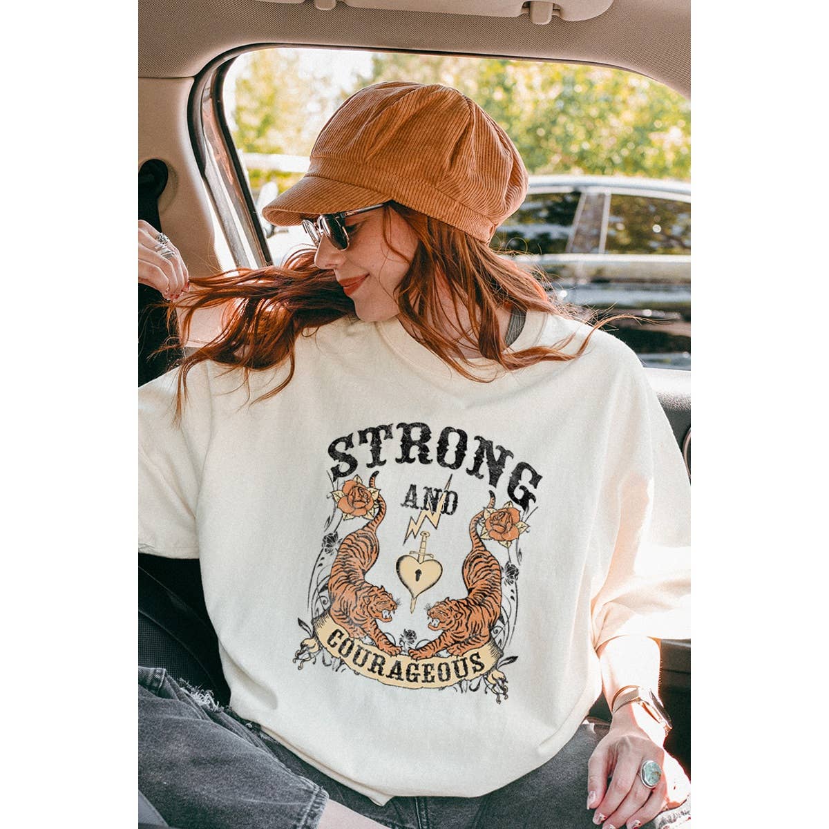 Tiger Vintage Graphic Oversized Tee Hoodie, Sweatshirt | PodTeesHub.com